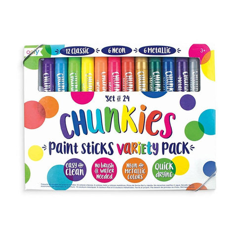 Chunkies Paint Sticks Variety Pack - Set of 24 -  by Ooly