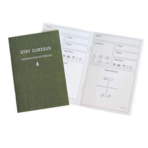 Stay Curious Observation Notebook  by Wild Life Outdoor Adventures