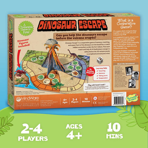 Dinosaur Escape Cooperative Game of Logic and Luck for Kids by Peaceable Kingdom