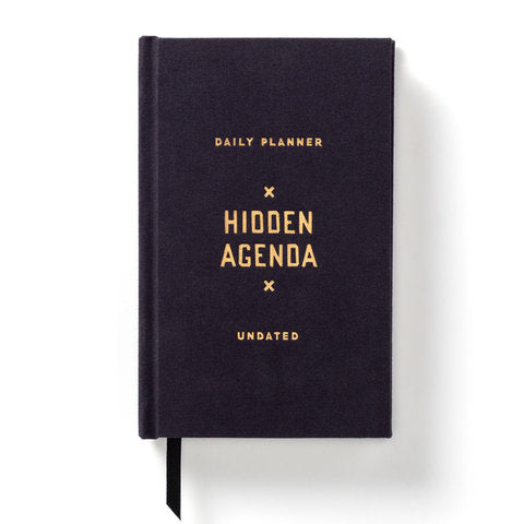Hidden Agenda Undated Mini Planner by Brass Monkey
