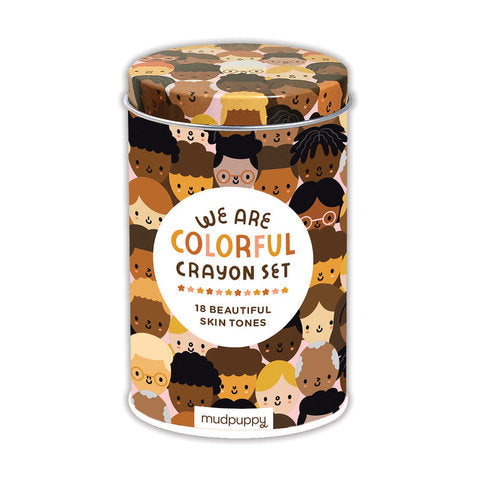 We are Colorful Skin Tone Crayon Set by Mudpuppy