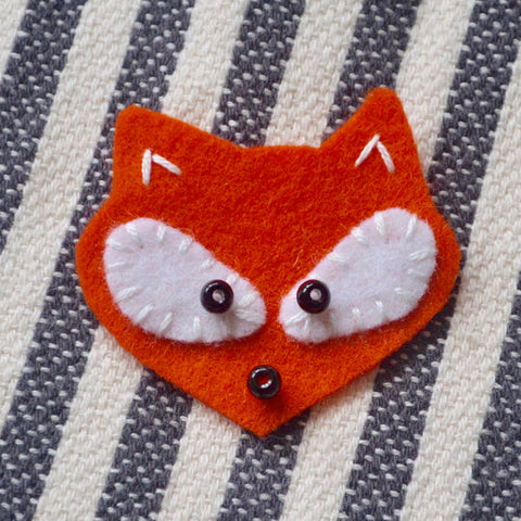 Itty Bitty Felt Hand Sewing Kit by Lunenburg Makery: Rocket, Owl, or Fox