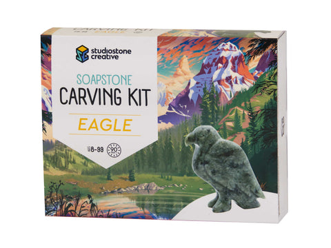 Eagle Soapstone Carving and Whittling Kit  by Studiostone Creative