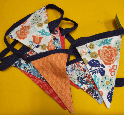 Learnary Bunting: Various Multi-Coloured by the Tangled Garden