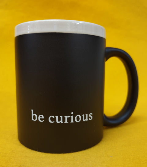 Be Curious Chalkboard Mugs