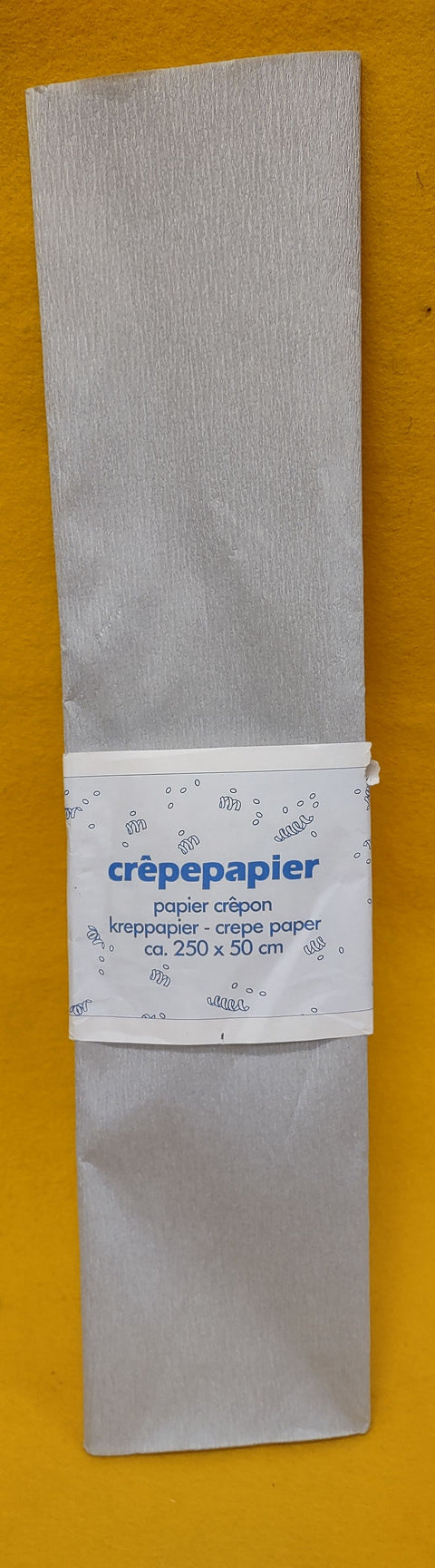 Crepe Paper - silvery grey