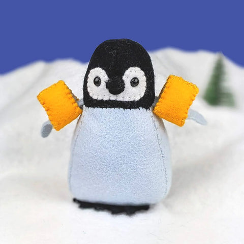 Penguin Chick Hand Stitching Felt Kit  by  Rita Van Tassel Studio