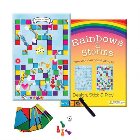 Rainbows & Storms Create-Your-Own Board Game Kit - Griddly Games