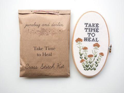Time to Heal- Junebug & Darlin Modern Cross Stitch Kits