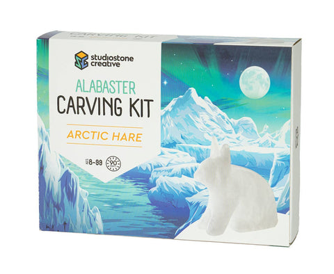 NEW! Arctic Hare Alabaster Carving Kit by Studiostone Creative