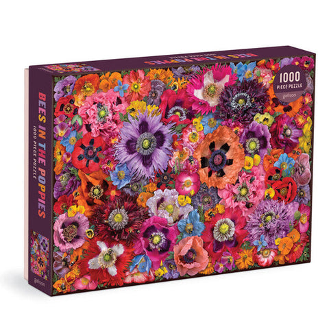 Bees in the Poppies 1000 Piece Puzzle by Galison