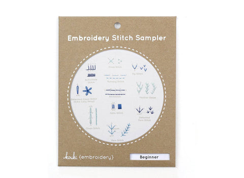 Beginner Embroidery Sampler from Kirkiki Press