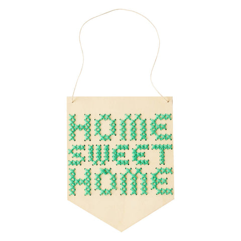 Home Sweet Home Embroidery Board Kit by Cotton Clara