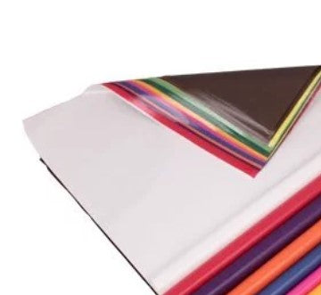Kite Paper - 12 colours - large 22 x 22 cm - 100 sheets - waxed paper for window stars, lanterns,and other delights.