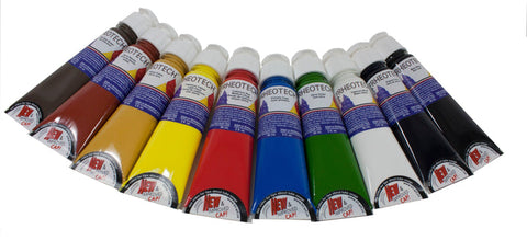 Landscape Set - 10 tubes of 60 ml - Rheotech Acrylic Paint by Tri-Art Mfg.