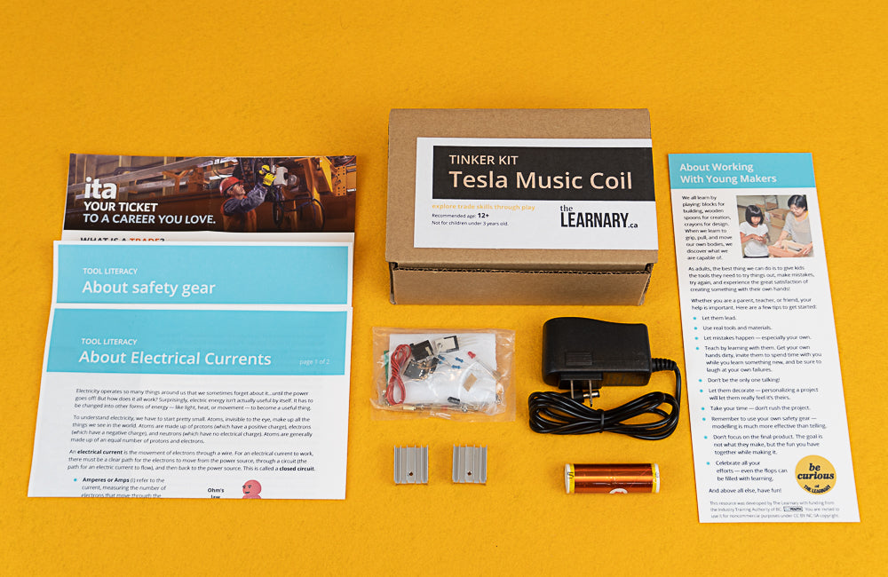 Tesla Music Coil: Learnary Tinker Kit – The Learnary
