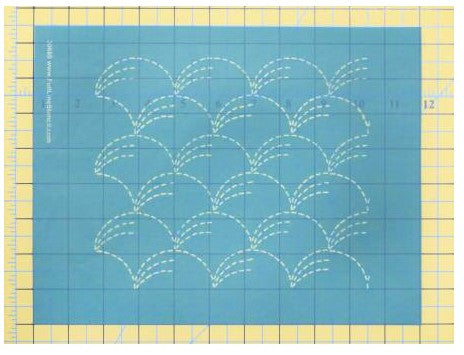 Sashiko Stencils - Grass Pattern