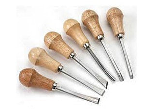 Wood Carving Palm Style Tool Set - 6 pieces